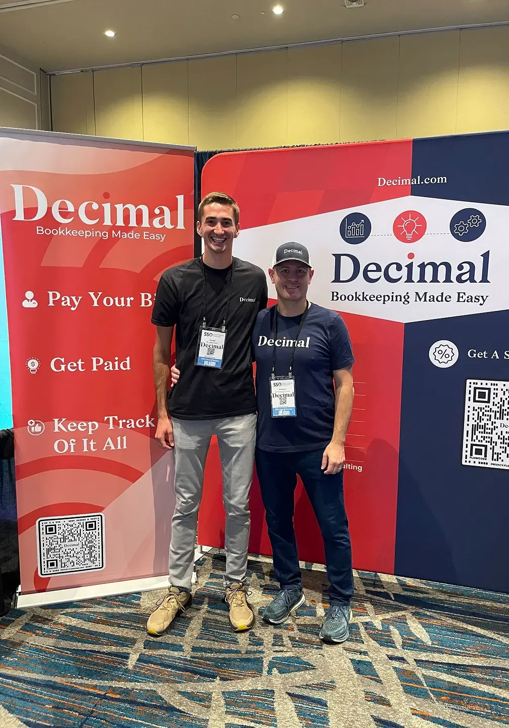 The Decimal team working together